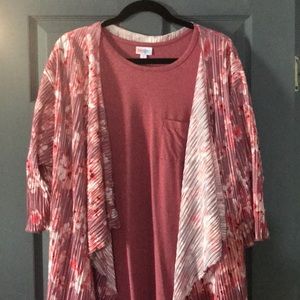 Lularoe Carly small with a Lularoe Shirley medium